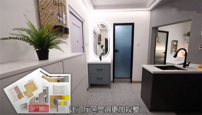 49㎡居室內全是多邊形！三角廚房真少見(jiàn)