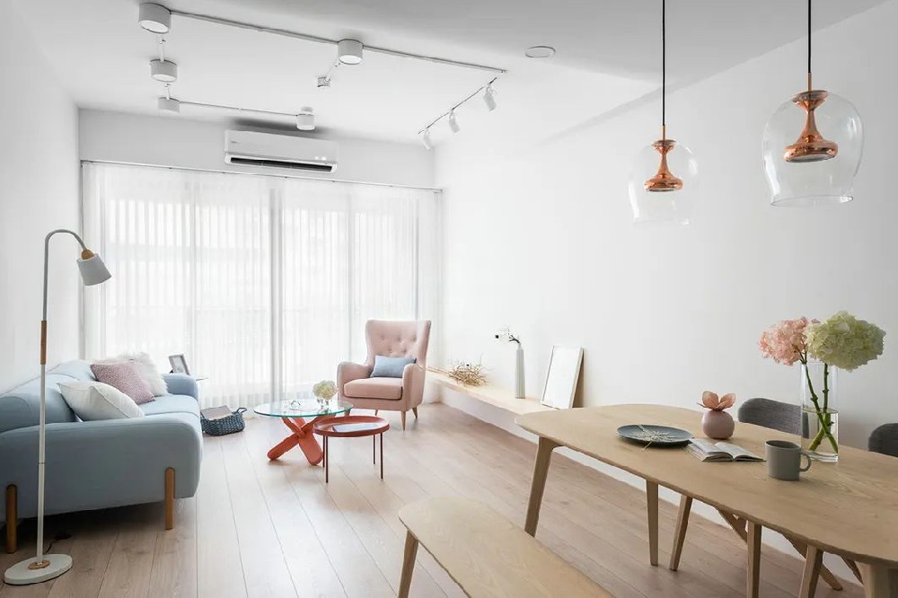 建面61㎡北歐風(fēng)，宛如冰激凌世界