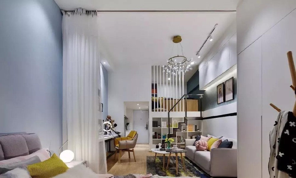 51平的小戶(hù)型loft，利用層高做二居室，緊湊卻實(shí)用